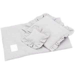 achetez Parure de lit pour poupée gris clair (42 x 28 cm) Cotton&Sweets au meilleur prix en promo