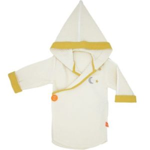 achetez Peignoir kimono en nid d'abeille Écru personnalisable (2-4 ans) L'oiseau bateau au meilleur prix en promo