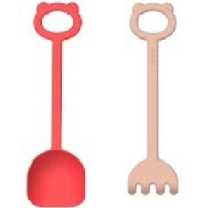 achetez Pelle et râteau de plage Hilda Apple red pale tuscany rose mix Liewood au meilleur prix en promo