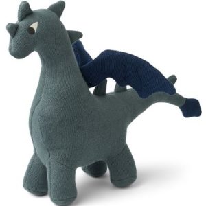 achetez Peluche Asher Dragon whale blue mix (38 cm) Liewood au meilleur prix en promo