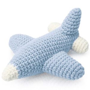 achetez Peluche Avion bleu (19 cm) Just Dutch au meilleur prix en promo
