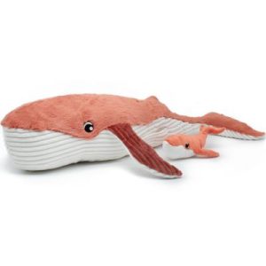 achetez Peluche Gravillou baleine maman et bébé Les Ptipotos terracotta Les Déglingos au meilleur prix en promo