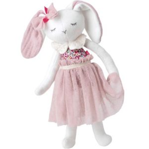 achetez Peluche Lapin rose (50 cm) Kikadu au meilleur prix en promo