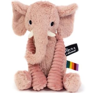 achetez Peluche Les Ptipotos Dimoitou l'éléphant rose (26 cm) Les Déglingos au meilleur prix en promo