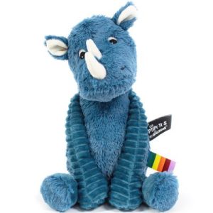 achetez Peluche Les Ptipotos Grobisou le rhinocéros bleu (26 cm) Les Déglingos au meilleur prix en promo