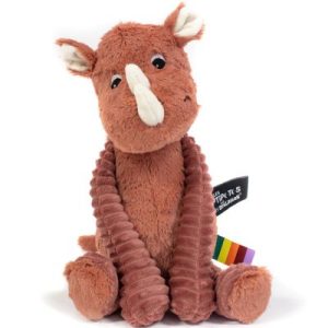 achetez Peluche Les Ptipotos Grobisou le rhinocéros terracotta (26 cm) Les Déglingos au meilleur prix en promo