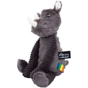 achetez Peluche Les Ptipotos Grosbisou le rhinocéros gris (35 cm) Les Déglingos au meilleur prix en promo