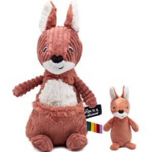 achetez Peluche Les Ptipotos Kangourou rouille (33 cm) Les Déglingos au meilleur prix en promo