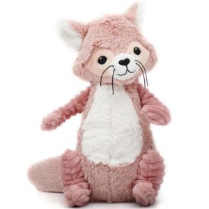 achetez Peluche Les Ptipotos Netoitou le raton laveur rose (26 cm) Les Déglingos au meilleur prix en promo