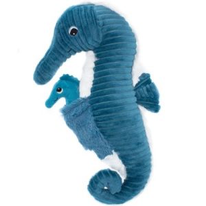 achetez Peluche Les Ptipotos Papadou et bébé hippocampe bleu (34 cm) Les Déglingos au meilleur prix en promo