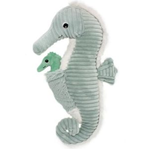 achetez Peluche Les Ptipotos Papadou et bébé hippocampe menthe (34 cm) Les Déglingos au meilleur prix en promo