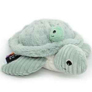achetez Peluche Les Ptipotos Sauvenou maman et bébé tortue menthe (29 cm) Les Déglingos au meilleur prix en promo