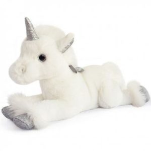 achetez Peluche Licorne Argent et Paillettes Girls & Glitter (35 cm) Histoire d'Ours au meilleur prix en promo