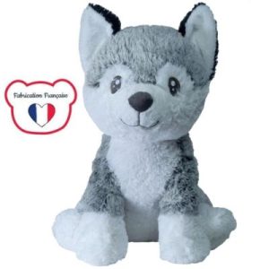 achetez Peluche Made in France Kodi le husky (50 cm) Pioupiou et Merveilles au meilleur prix en promo
