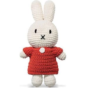 achetez Peluche Miffy rouge (25 cm) Just Dutch au meilleur prix en promo