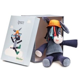 achetez Peluche câline Ignace l'âne (29 cm) Lilliputiens au meilleur prix en promo