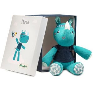 achetez Peluche câline Marius le rhinocéros (29 cm) Lilliputiens au meilleur prix en promo