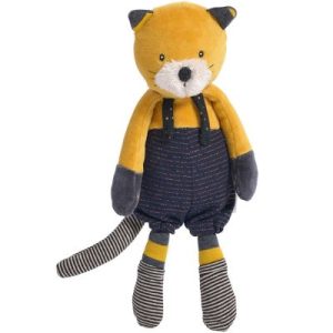 achetez Peluche chat Lulu Les Moustaches (27 cm) Moulin Roty au meilleur prix en promo