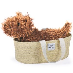 achetez Peluche chien Fox ivoire avec panier (25 cm) Histoire d'Ours au meilleur prix en promo