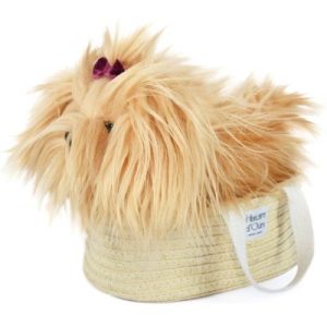achetez Peluche chien Yorkshire avec panier (30 cm) Histoire d'Ours au meilleur prix en promo