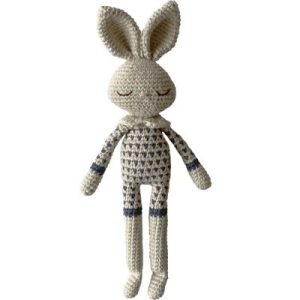 achetez Peluche crochetée Bea Lapin bleu (25 cm) Patti Oslo au meilleur prix en promo