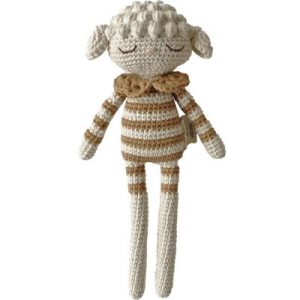 achetez Peluche crochetée Léa agneau caramel (25 cm) Patti Oslo au meilleur prix en promo