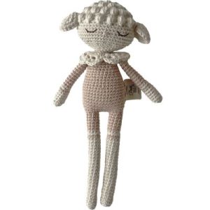 achetez Peluche crochetée Lili Agneau rose (25 cm) Patti Oslo au meilleur prix en promo