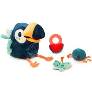achetez Peluche d'activités Pablo le toucan pique-assiette Lilliputiens au meilleur prix en promo