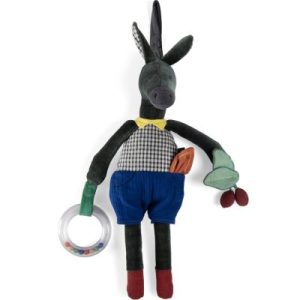 achetez Peluche d'activités à suspendre Anatole l'âne Pomme des Bois Moulin Roty au meilleur prix en promo