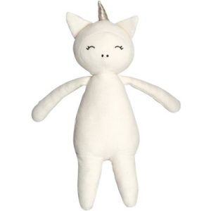 achetez Peluche en coton bio licorne blanche Buddy (28 cm) Fabelab au meilleur prix en promo