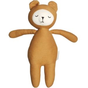 achetez Peluche en coton bio ours ocre Buddy (28 cm) Fabelab au meilleur prix en promo