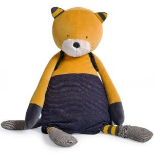 achetez Peluche géante chat Lulu Les Moustaches (60 cm) Moulin Roty au meilleur prix en promo