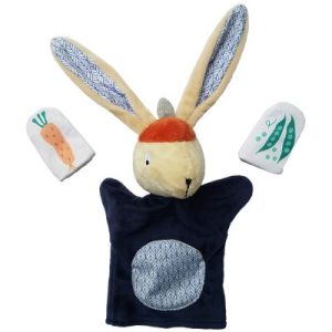 achetez Peluche marionnette Gabin Lapin Ebulobo au meilleur prix en promo
