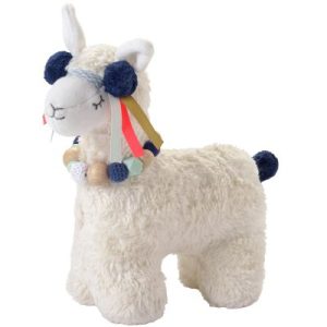 achetez Peluche musicale 2 en 1 Lama bleu (24 cm) Kikadu au meilleur prix en promo
