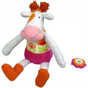 achetez Peluche musicale Anémone la vache La Happy Farm (30 cm) Ebulobo au meilleur prix en promo