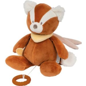 achetez Peluche musicale Boris panda roux Boris & Jungo (28 cm) Nattou au meilleur prix en promo
