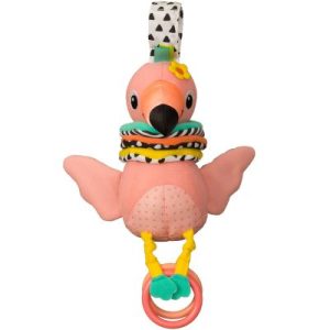 achetez Peluche musicale à suspendre flamant rose (29 cm) Infantino au meilleur prix en promo