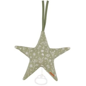 achetez Peluche musicale étoile à suspendre Wild Flowers olive Little Dutch au meilleur prix en promo