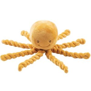 achetez Peluche pieuvre Lapidou ocre (23 cm) Nattou au meilleur prix en promo