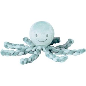 achetez Peluche pieuvre Lapidou vert menthe (23 cm) Nattou au meilleur prix en promo