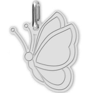 achetez Pendentif Papillon (or blanc 750°) Lucas Lucor au meilleur prix en promo