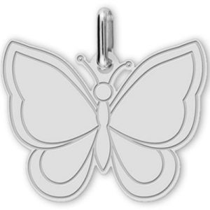 achetez Pendentif Papillon (or blanc 750°) Lucas Lucor au meilleur prix en promo