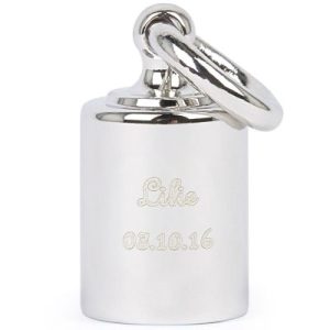 achetez Pendentif personnalisable en argent rhodié Mon Petit Poids au meilleur prix en promo