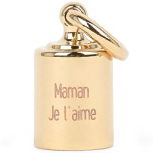 achetez Pendentif personnalisable plaqué or jaune Mon Petit Poids au meilleur prix en promo