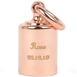achetez Pendentif personnalisable plaqué or rose Mon Petit Poids au meilleur prix en promo
