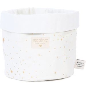 achetez Petit panier de toilette Panda écru Gold stella (15 x 19 cm) Nobodinoz au meilleur prix en promo