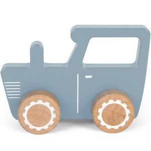 achetez Petit tracteur en bois blue Little Dutch au meilleur prix en promo