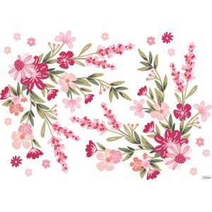 achetez Planche de stickers L Magenta Bloomings (64 x 90 cm) Lilipinso au meilleur prix en promo