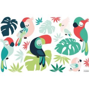 achetez Planche de stickers M Tropica (64 x 90 cm) Lilipinso au meilleur prix en promo