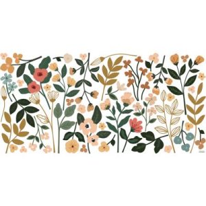 achetez Planche de stickers XL Large Colorful Flowers (130 x 34 cm) Lilipinso au meilleur prix en promo